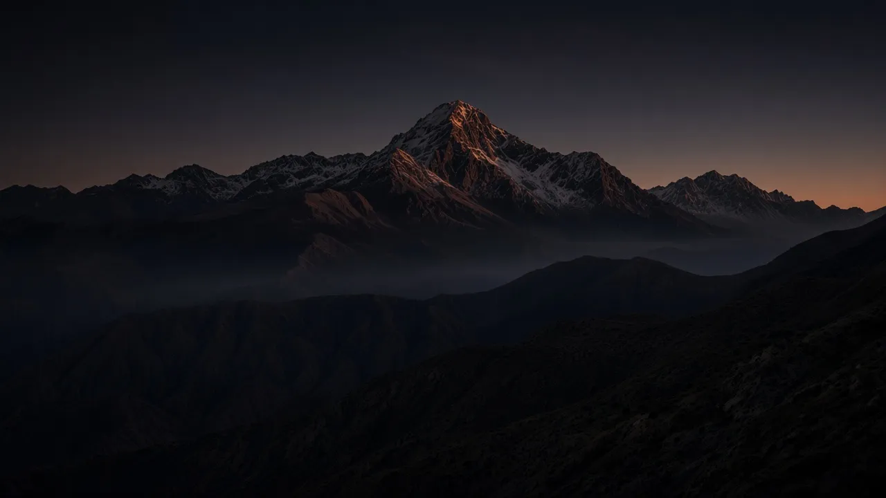 Montañas de Salta al anochecer